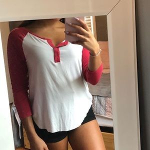 American Eagle three quarter sleeve top